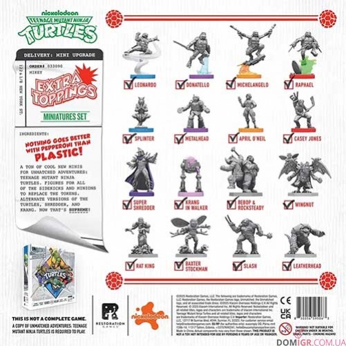 Unmatched: Пригоди — TMNT — Extra Toppings: Ultimate Miniatures